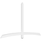 Ekena Millwork Bellingham Architectural Grade PVC Gable Bracket, 96"W x 56"H x 2"D x 4"F, 14/12 Pitch GBP096X56X0204BEL00 - alternate 1